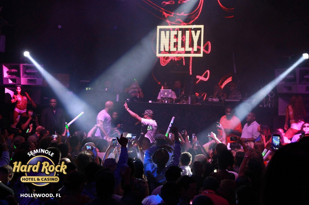 Nelly brought down the house last night at Passion Nightclub here at the Seminole Hard Rock Hotel & Casino in Hollywood, Florida.