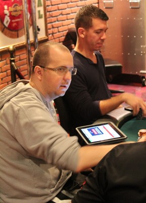 Stuart Paterson (foreground) and Darryll Fish (background)