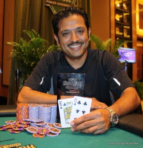 Event 18 winner Azim Popatia