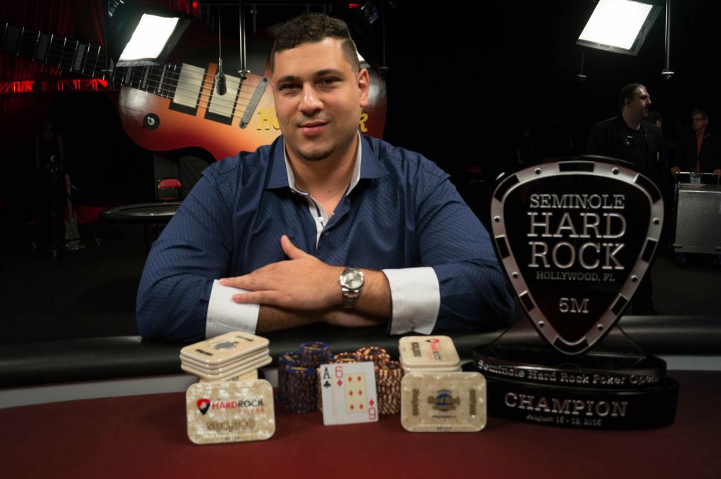 Omar Zazay, 2015 Seminole Hard Rock Poker Open Champion