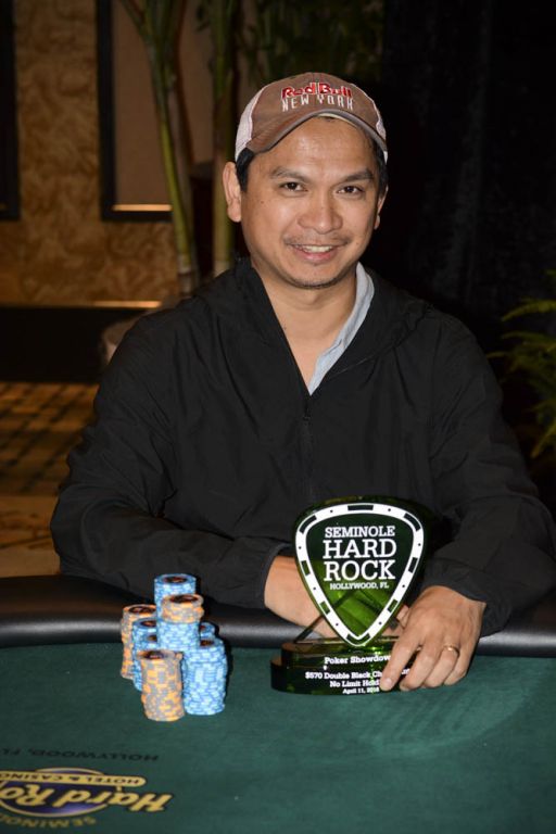 Vimy Ha Wins $570 No Limit Hold'em Double Black Chip Bounty 