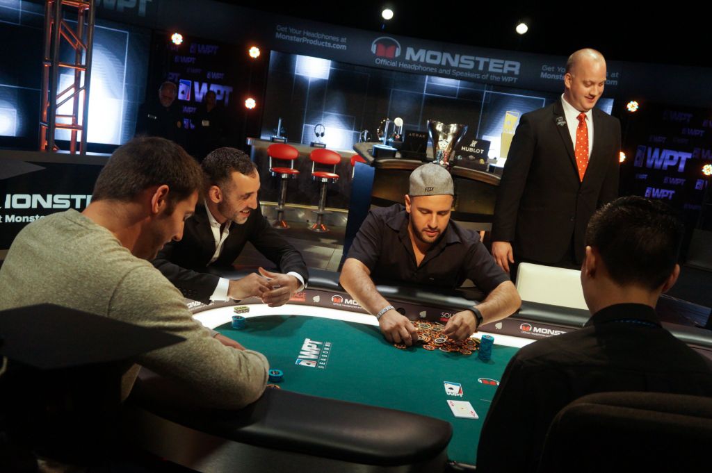 Darren Elias, Farid Yachou and Michael Mizrachi unbag their chips