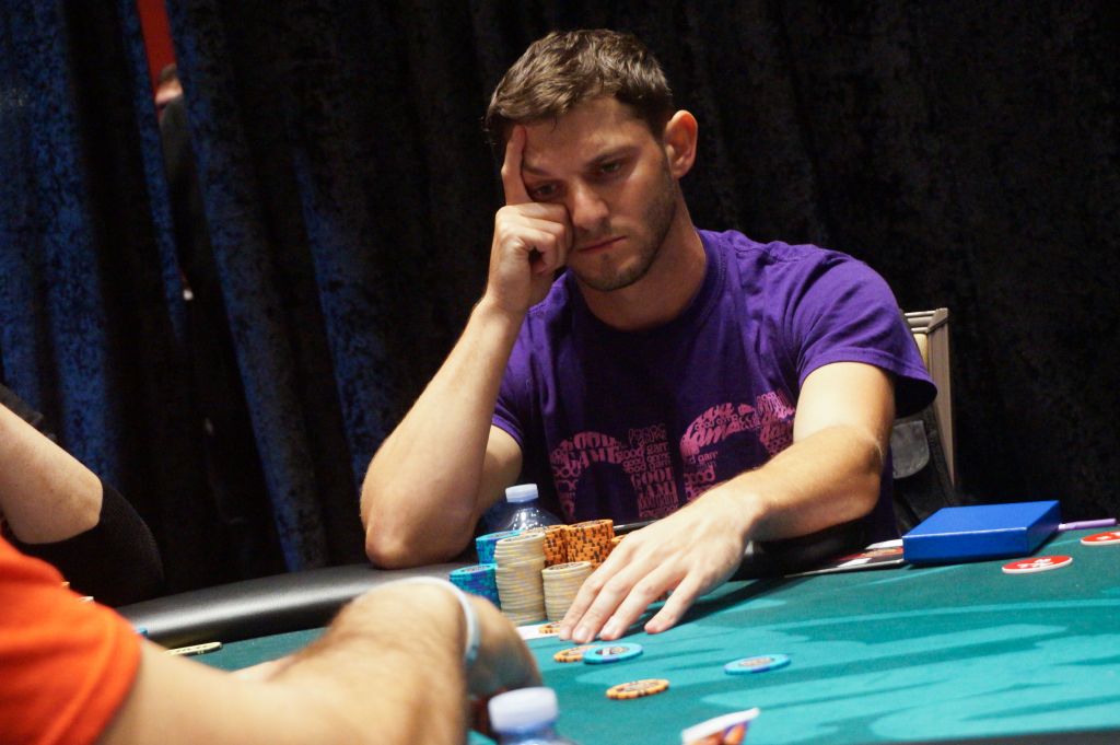 Chip leader Jonathan Jaffe