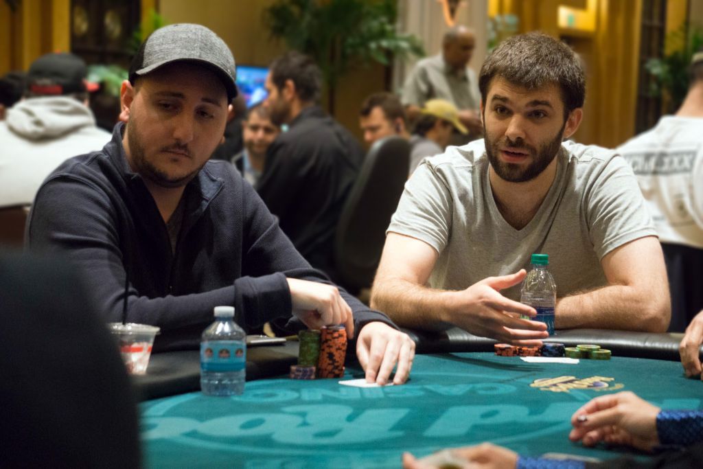 Brett Bader (left) and Nick Palma (right) are part of the early Event 15 crowd
