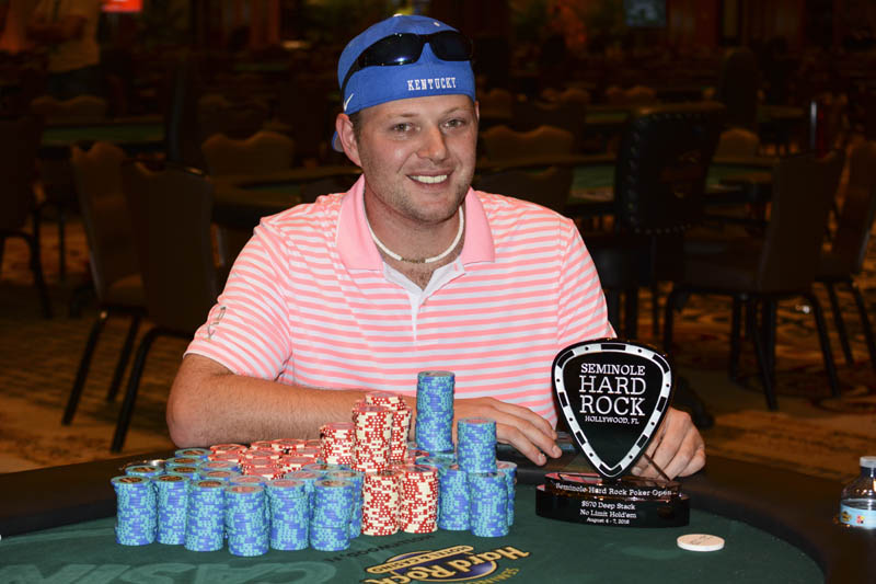 Travis Hart wins $XXX for his title in the $570 No Limit Hold'em Re-Entry