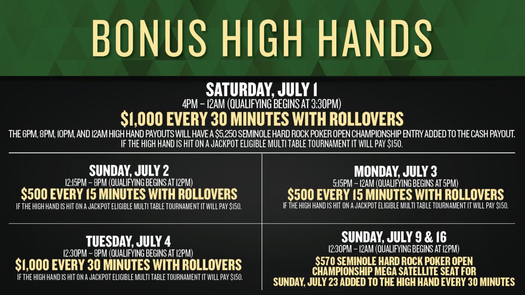 Seminole casino hollywood fl poker