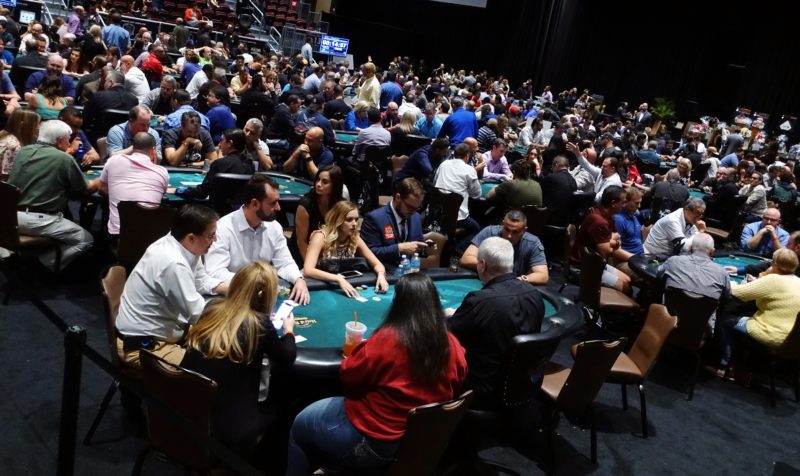 A record-breaking field for the seventh annual Jeff Conine Charity Poker Classic