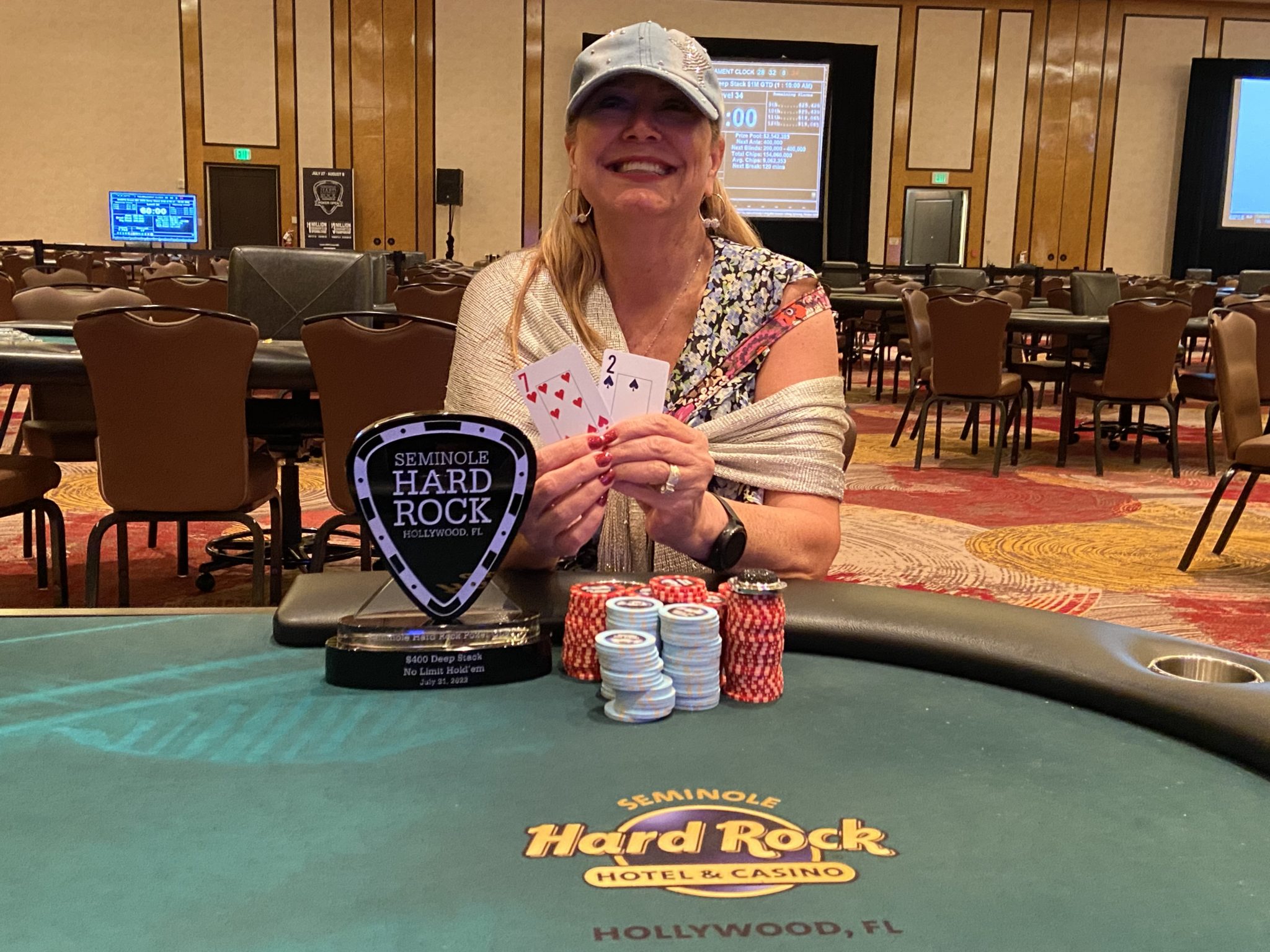 Donna Stutts Wins Event 13 of the 2022 Seminole Hard Rock Poker Open in