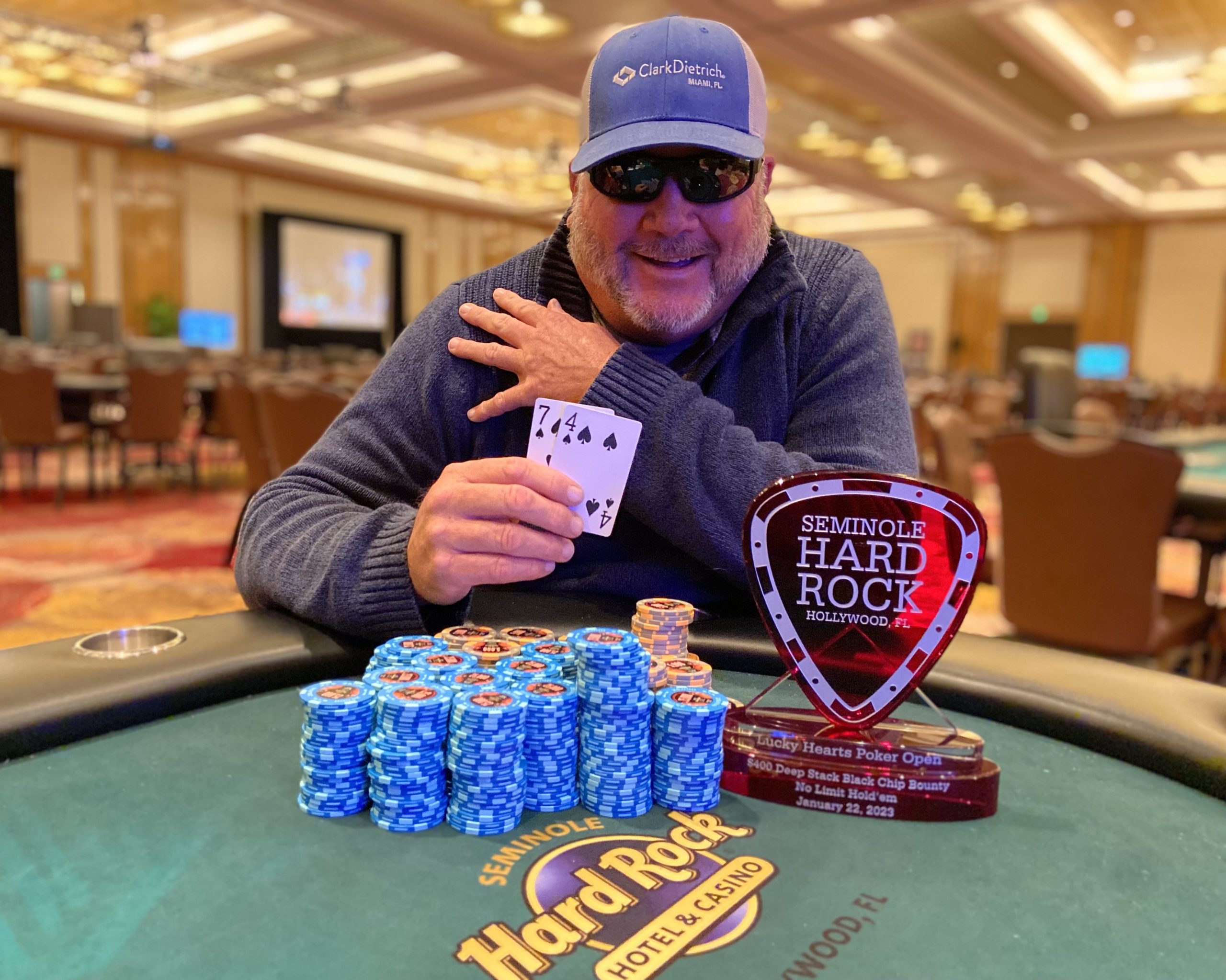 Stephen Thomas Wins Event 33 of the 2023 Lucky Hearts Poker Open in Six