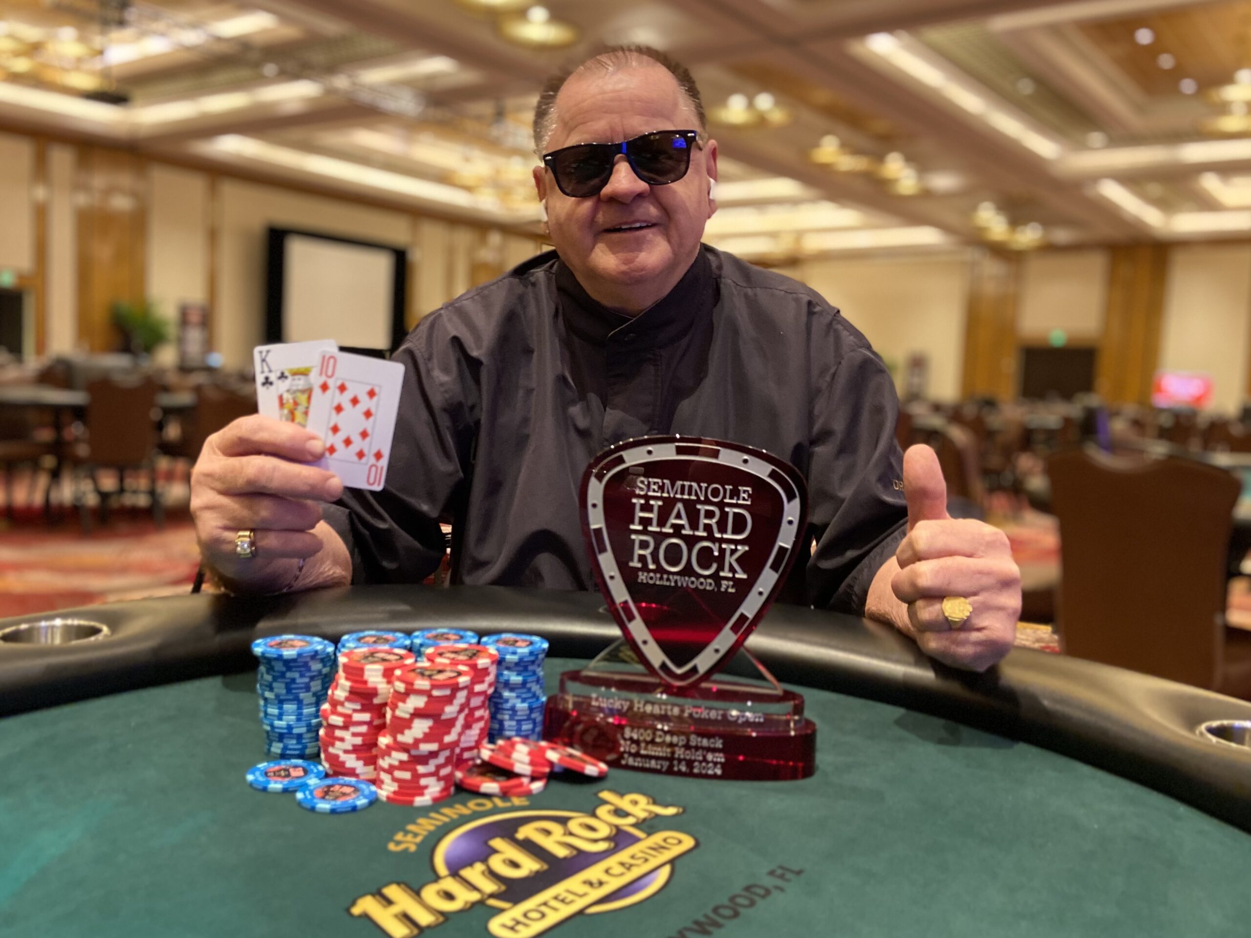 Donald Somers Wins Event 11 of the 2024 Seminole Hard Rock Lucky Hearts