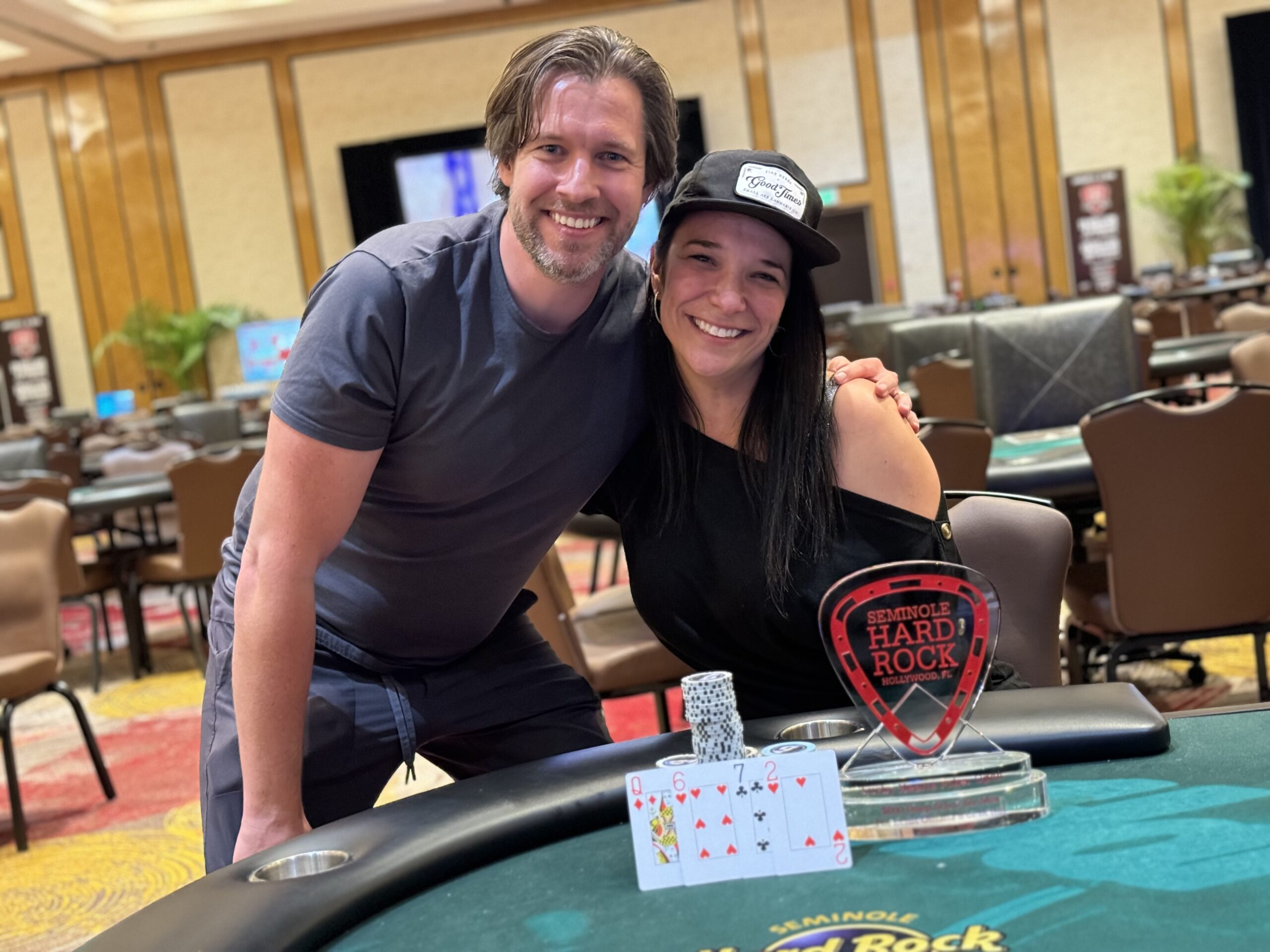 Runner-Up Tom Koral and Event 25 Champion Jennifer Zewe